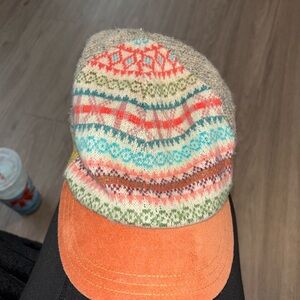 Grace Women’s Orange and Yellow Knit Cap